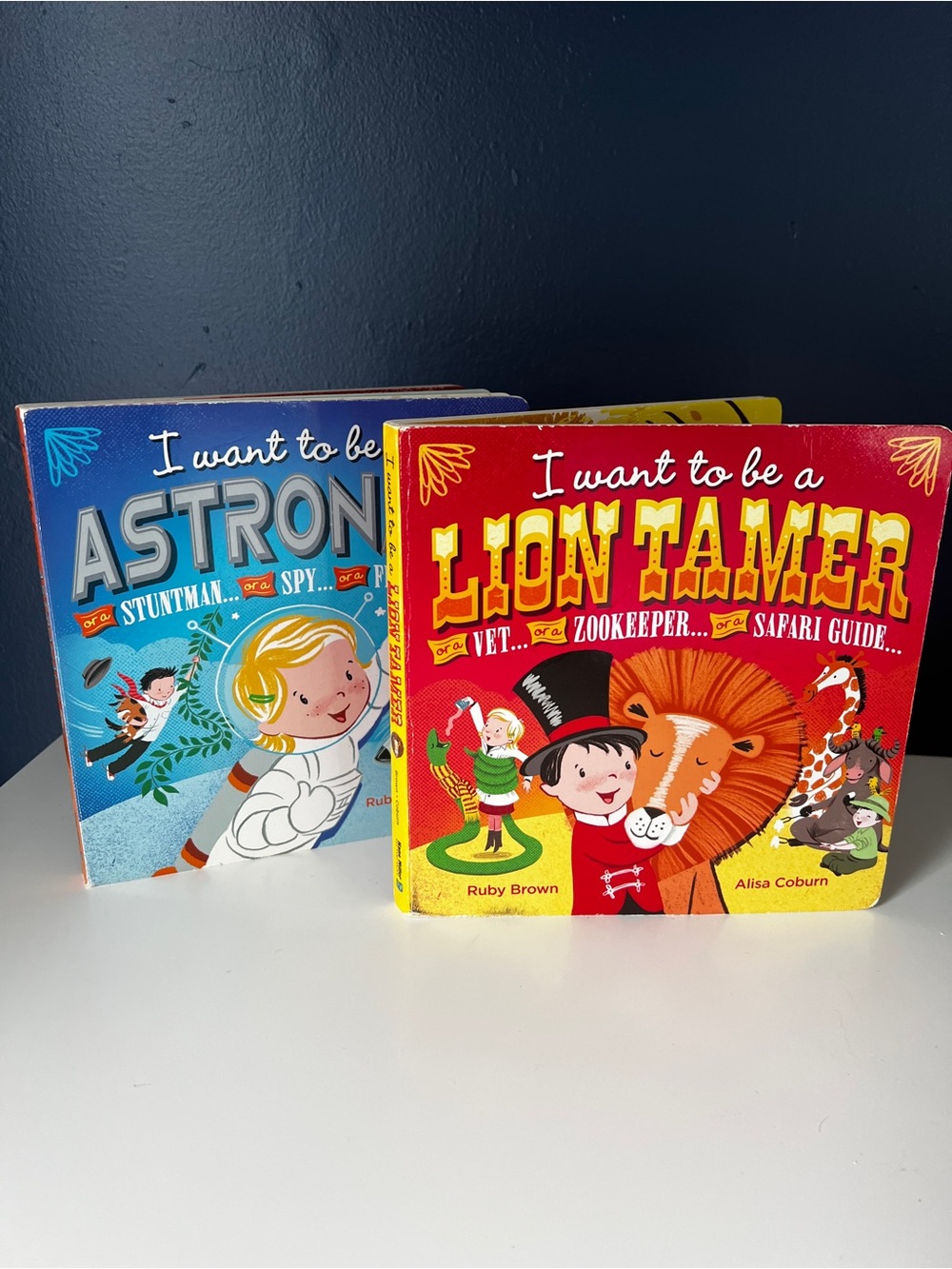 I Want to Be a Lion Tamer & Astronaut Board Book Set - Brown and Coburn
